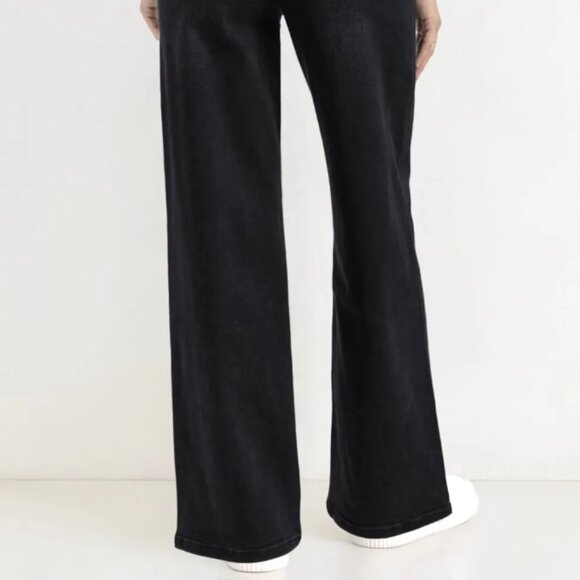 Casual Mid-Rise Denim Multi-Pocket Wide Leg Jeans - Picture 2 of 4